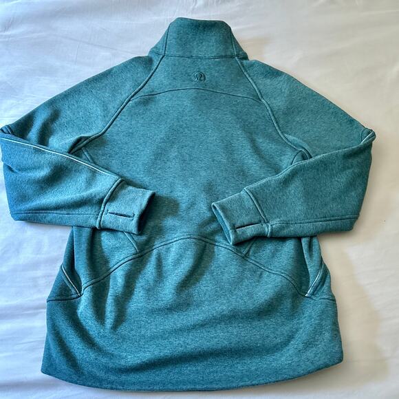 Lululemon Scuba Oversized Funnel Neck Zip Up Plush Green XS/S - Picture 8 of 9